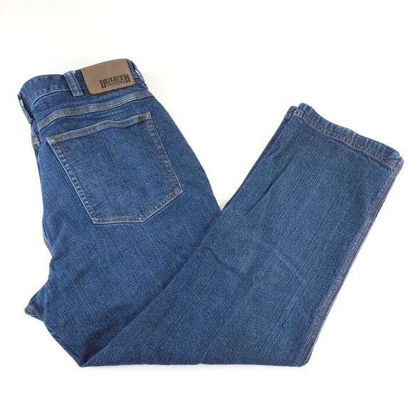 Duluth Pack Other - Duluth Trading Flex Ballroom Jeans Mens 36x28 Blue Denim Relaxed Fit